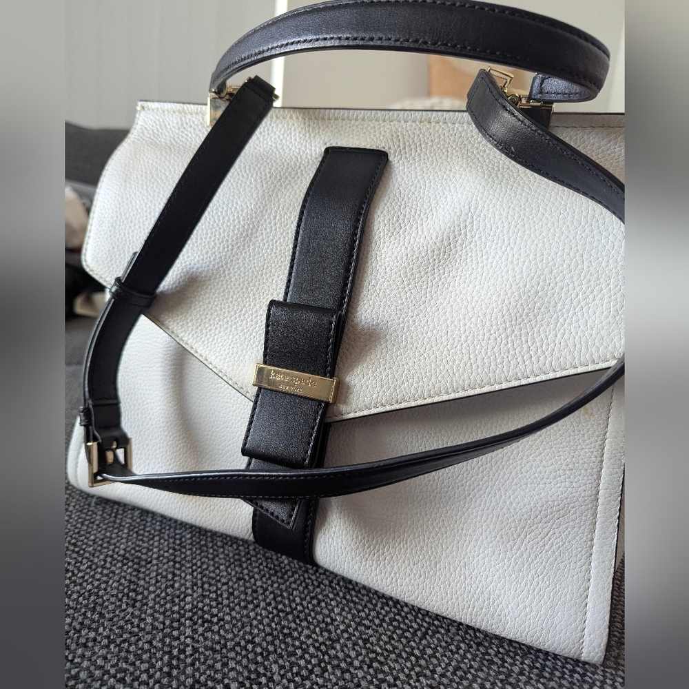 Black and White Kate Spade Rosaline Handbag